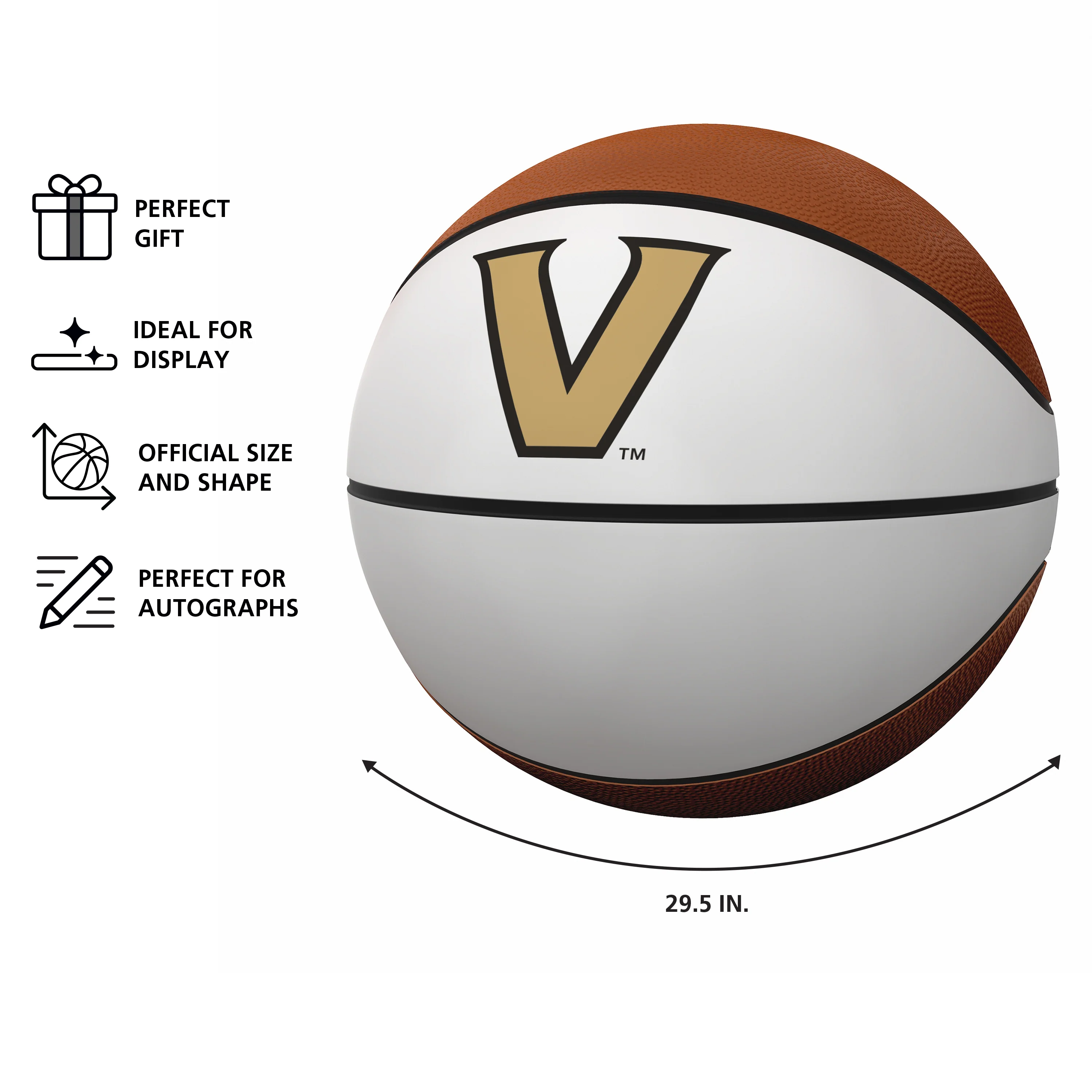 Vanderbilt Official-Size Autograph Basketball - Image 3