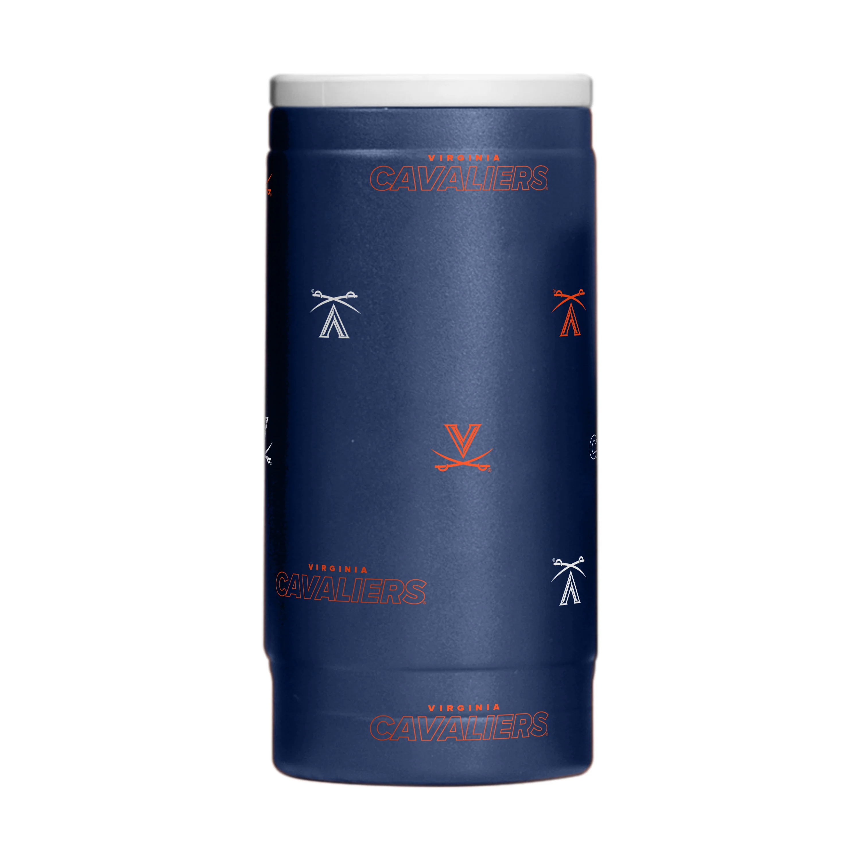 Virginia 12oz Step And Repeat Powdercoat SlimCan Coolie