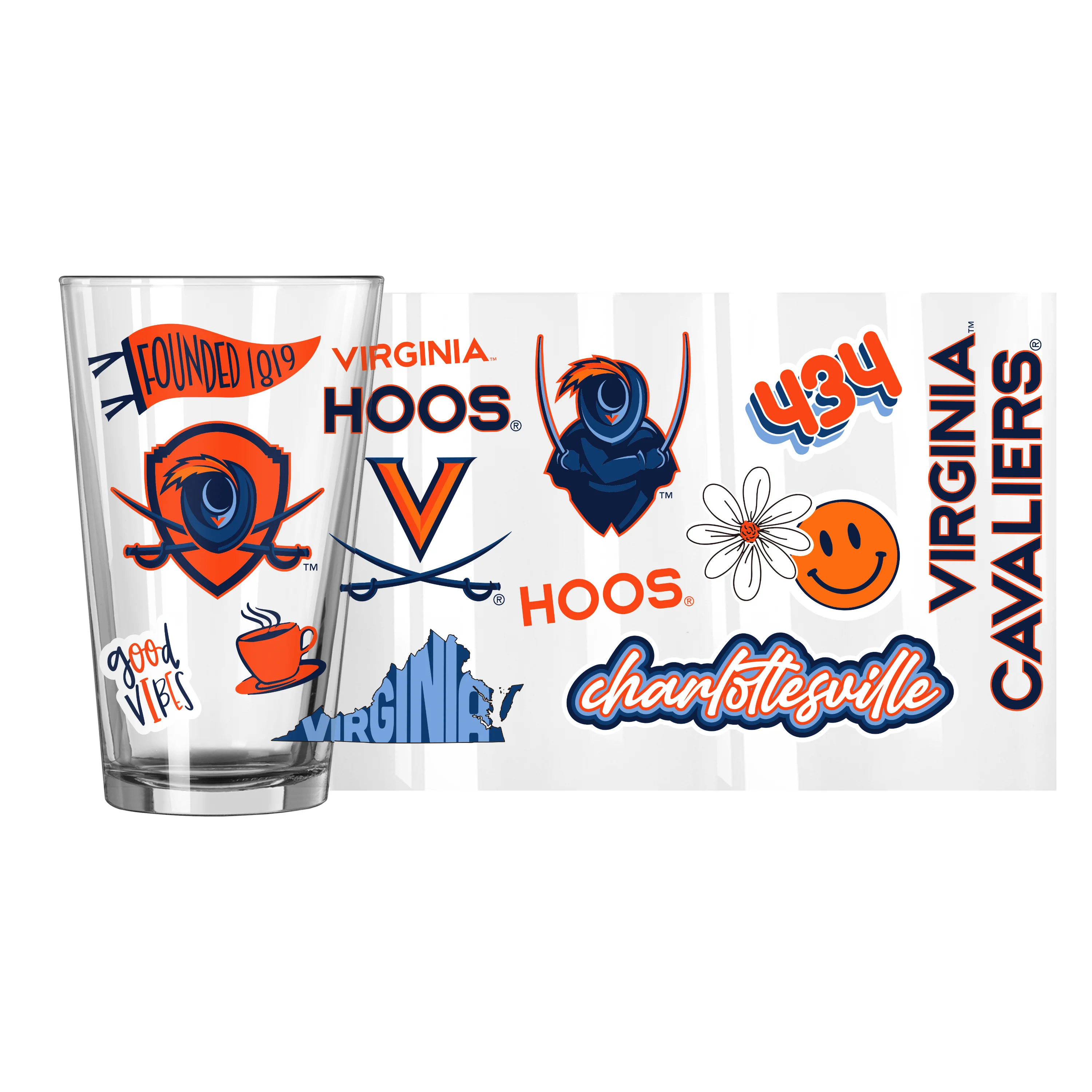 Virginia 16oz Native Pint Glass - Image 3