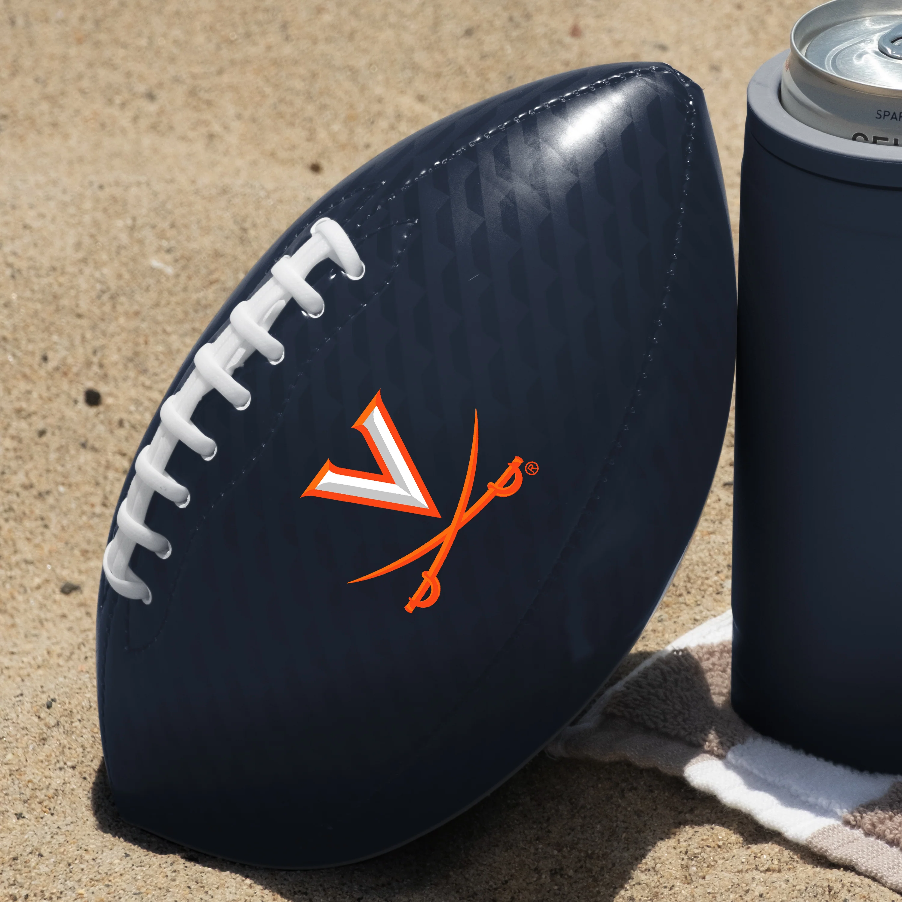 Virginia Carbon Fiber Mini Glossy Football - Image 5