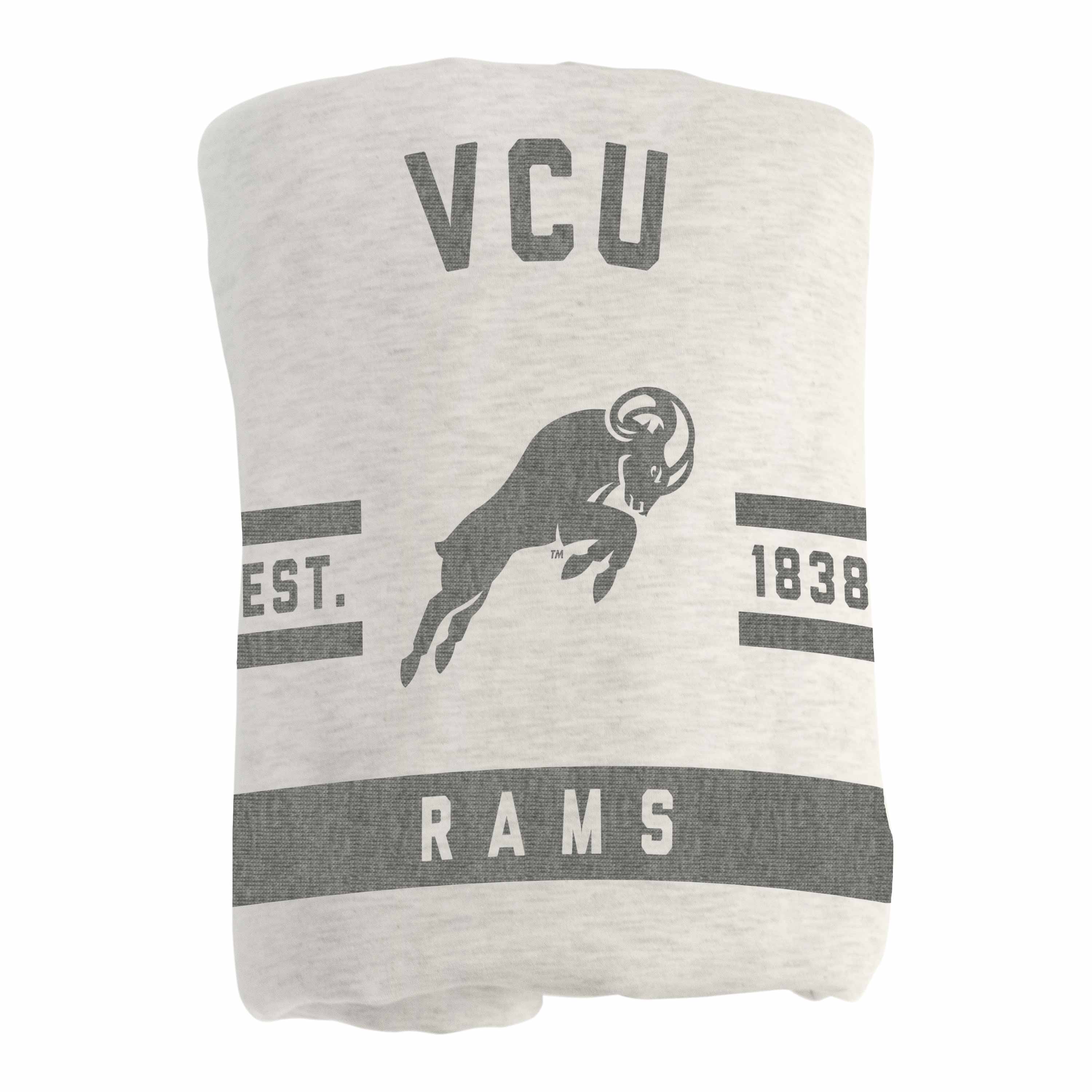 Virginia Commonwealth Oatmeal Sweatshirt Blanket - Image 3