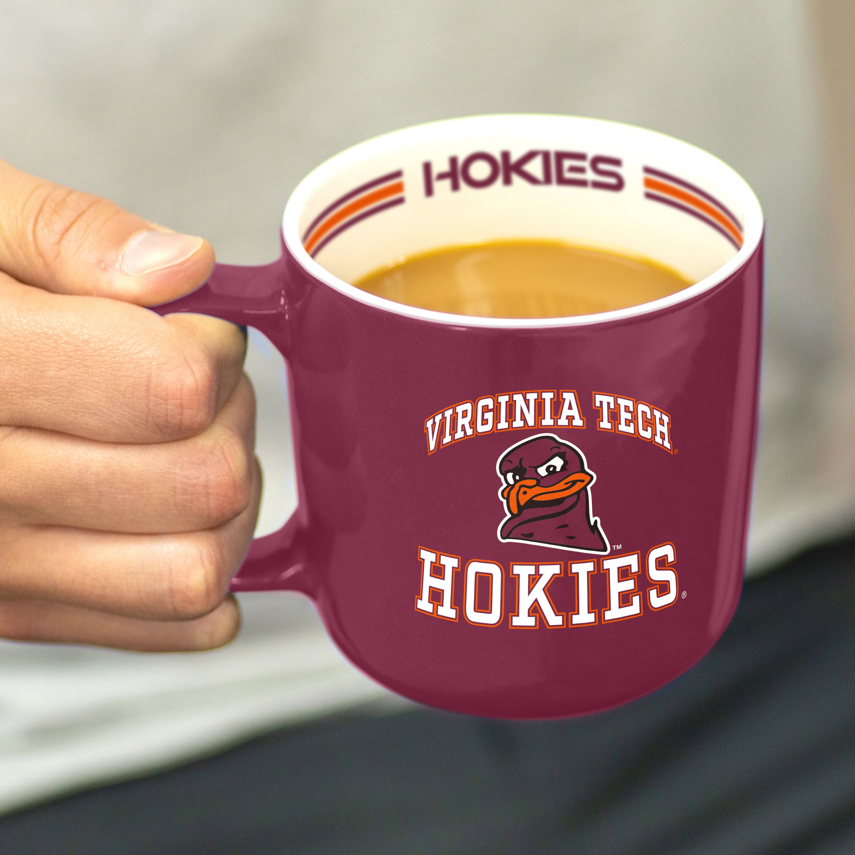 Virginia Tech 15oz Stripe Mug - Image 4