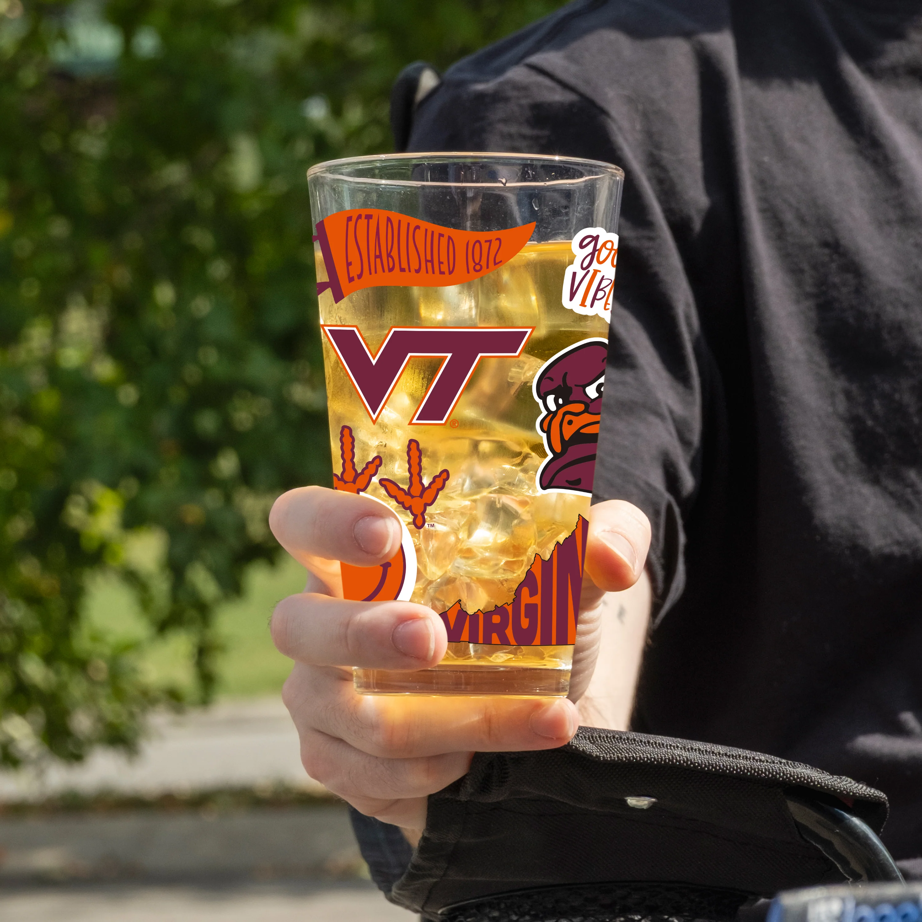 Virginia Tech 16oz Native Pint Glass - Image 2