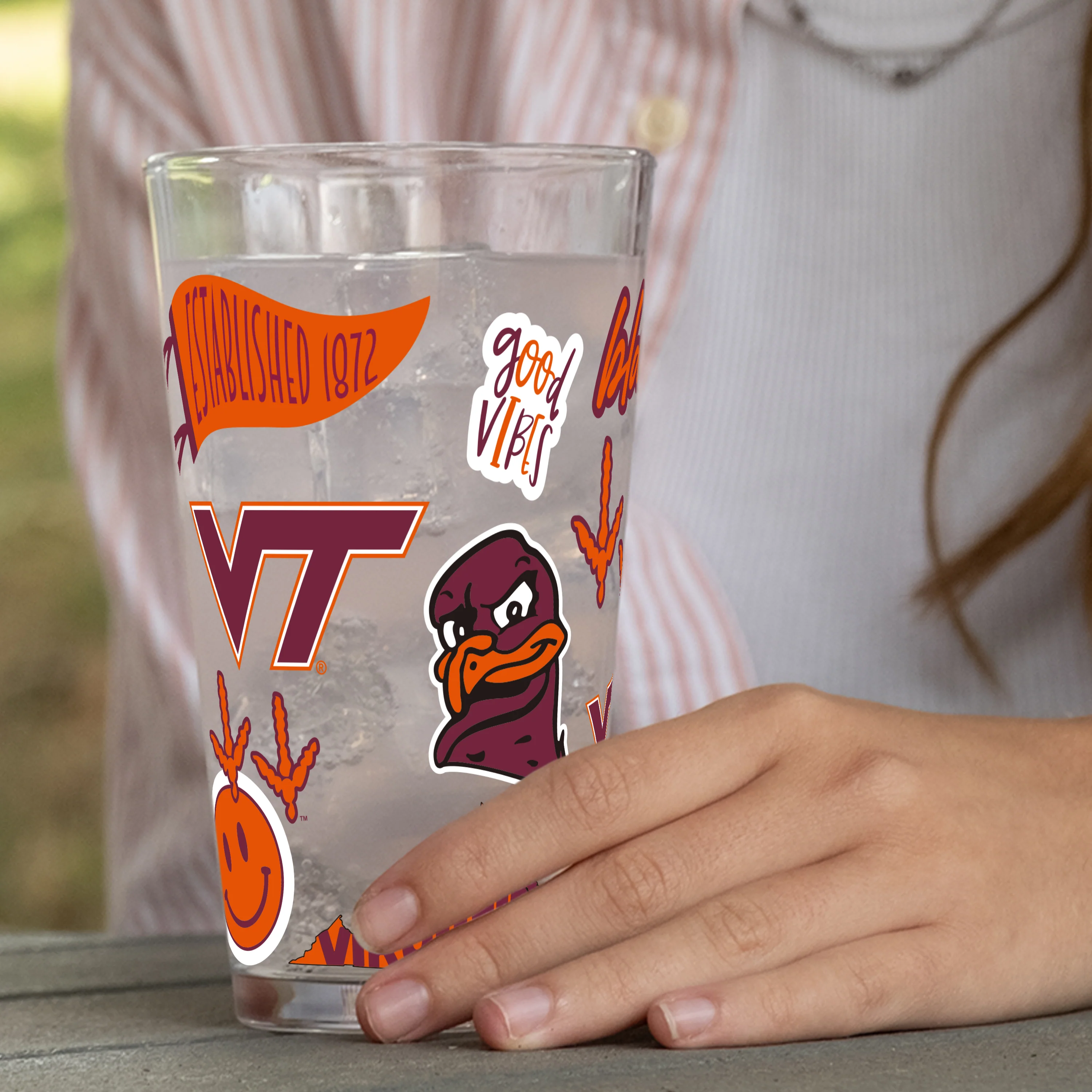 Virginia Tech 16oz Native Pint Glass - Image 6