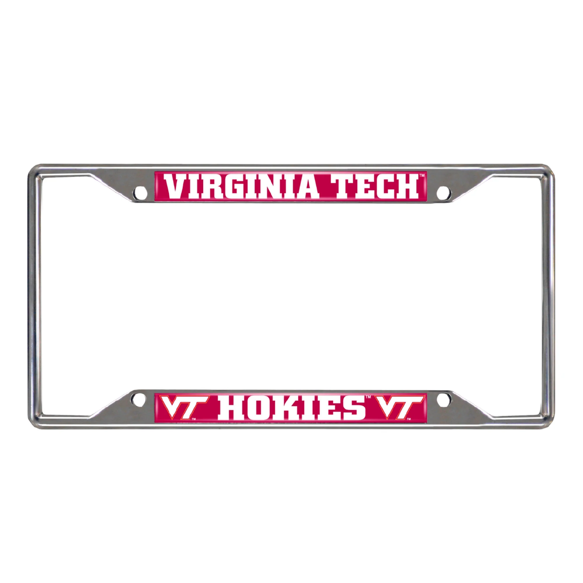 Virginia Tech Chrome License Plate Frame