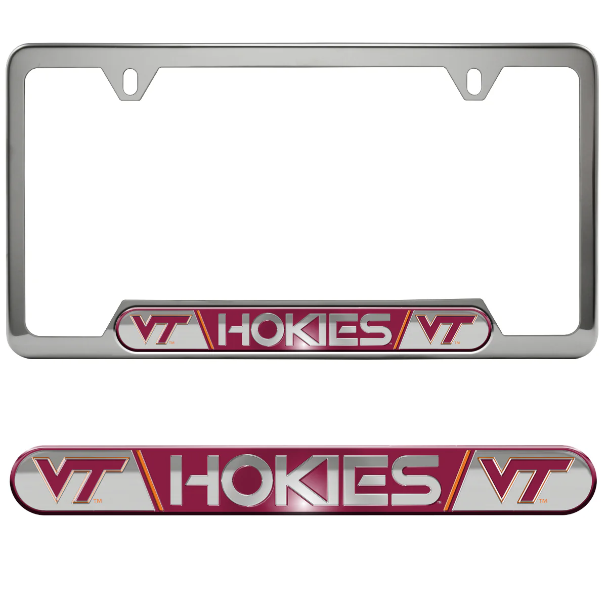 Virginia Tech Embossed License Plate Frame
