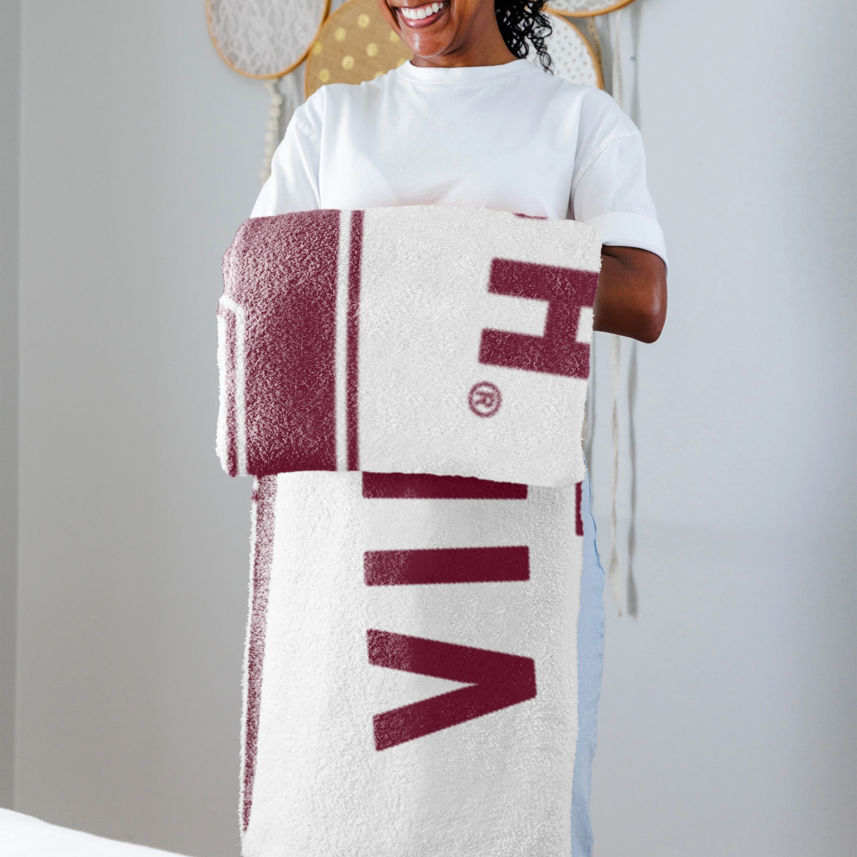 Virginia Tech Luxe Prime Dreams Throw - Image 3