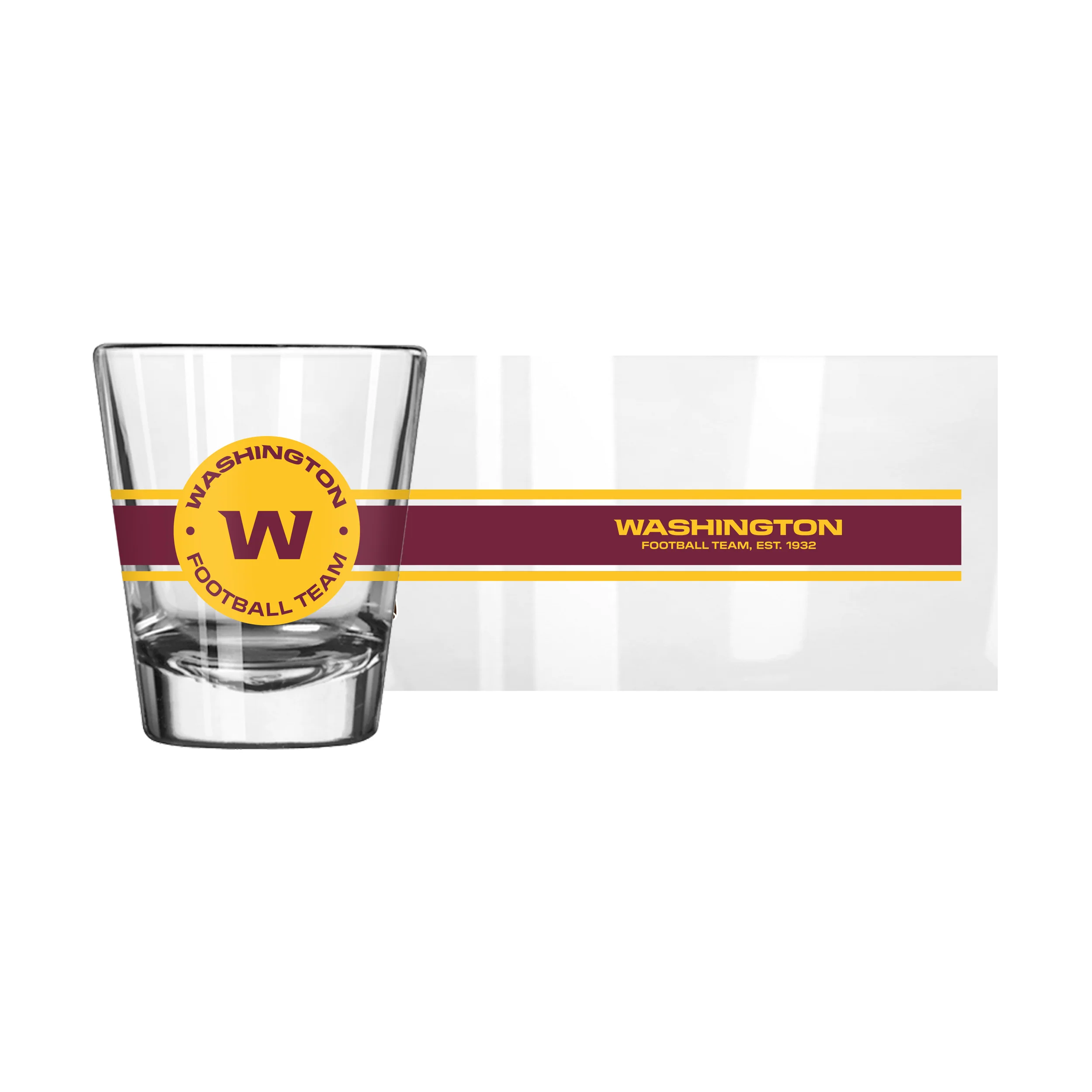 Washington Commanders 2oz Stripe Shot Glass - Image 2