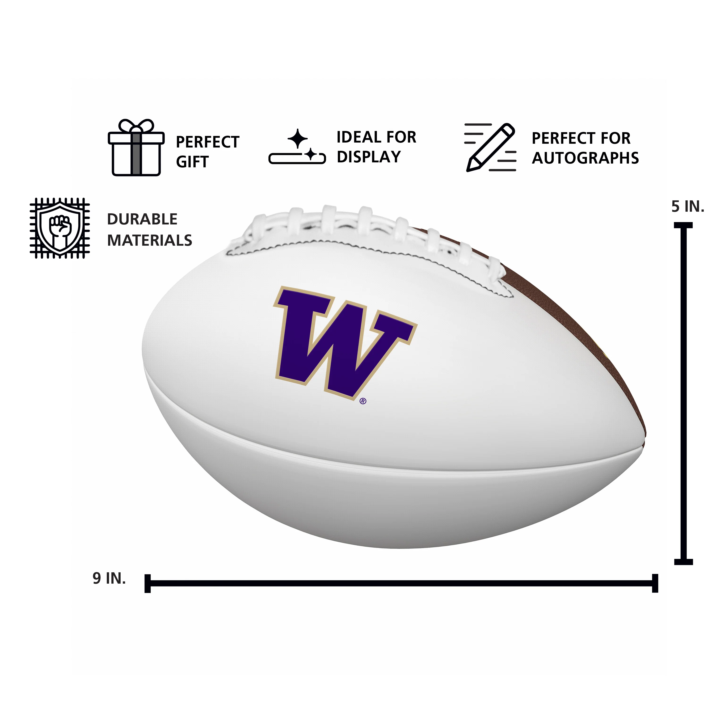 Washington Mini Autograph Football - Image 3