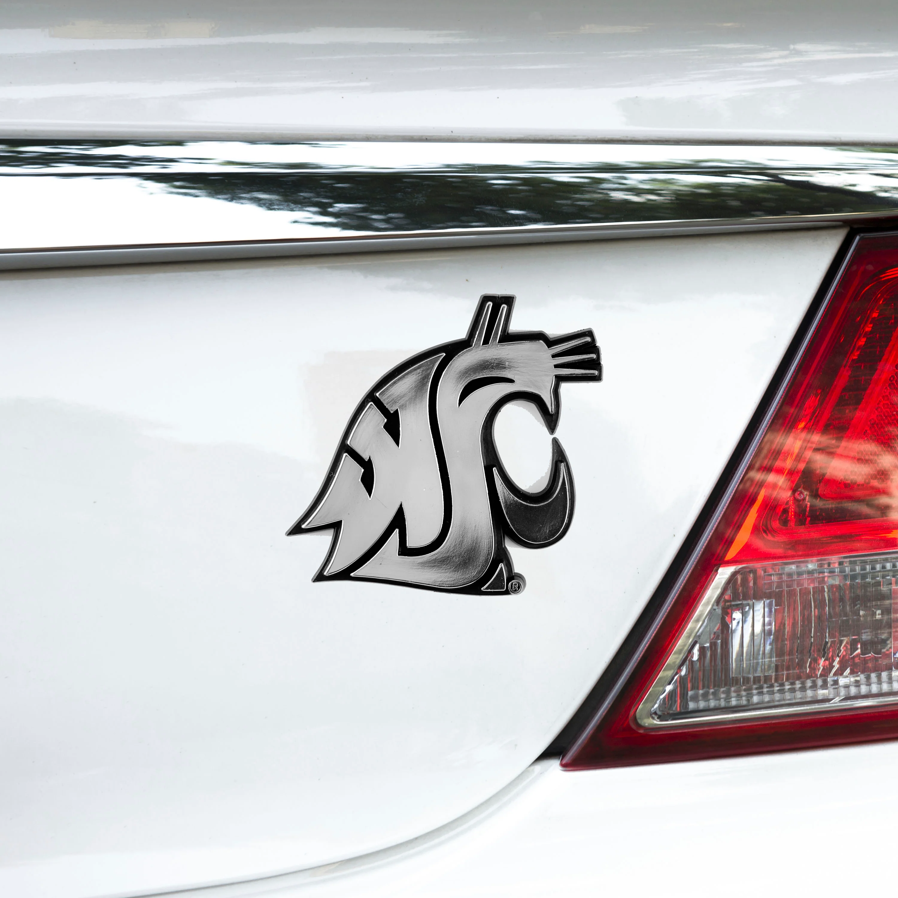 Washington State University Plastic Chrome Emblem - Image 2