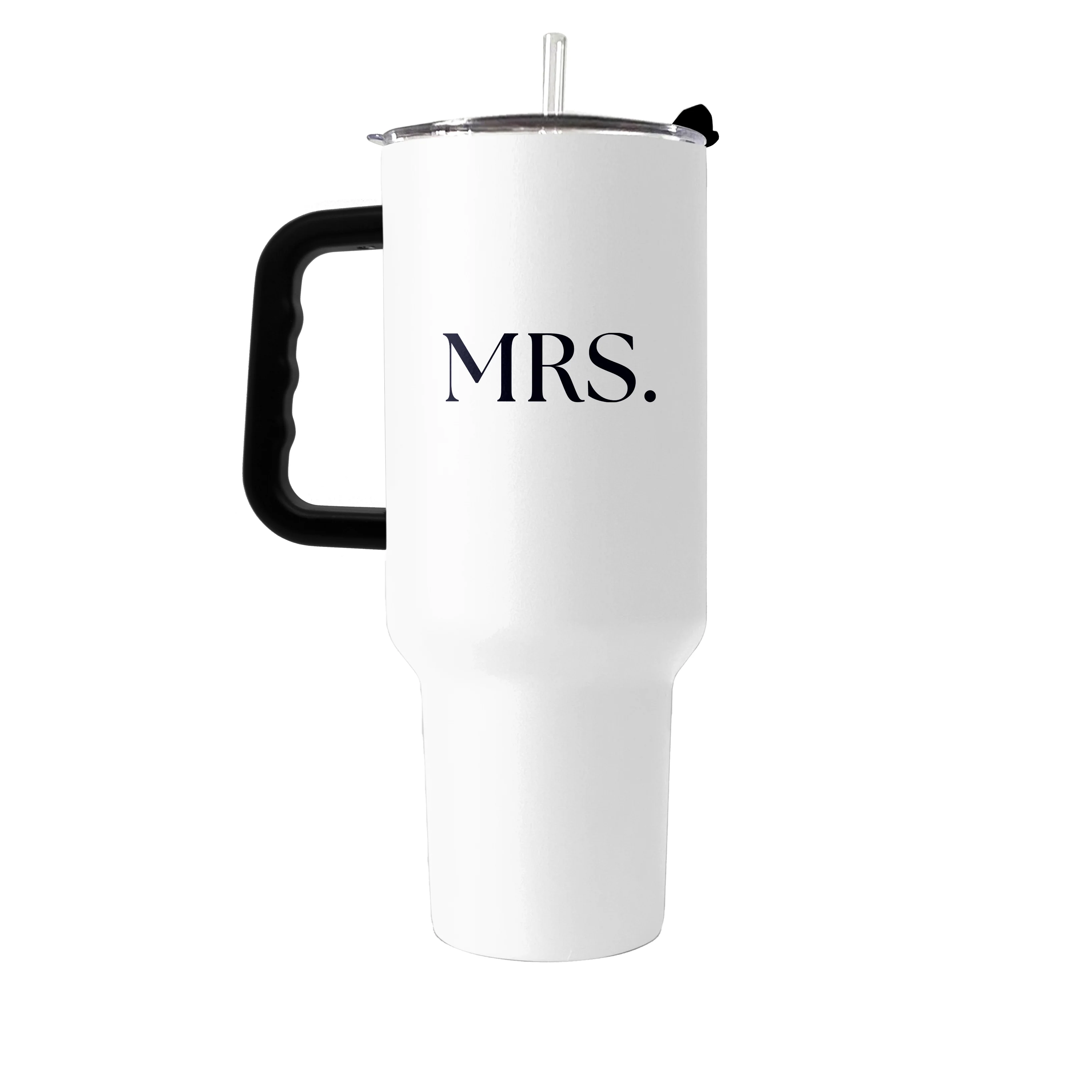 Wedding Collection Standard Font Mrs.40oz Powder Coat Tumbler