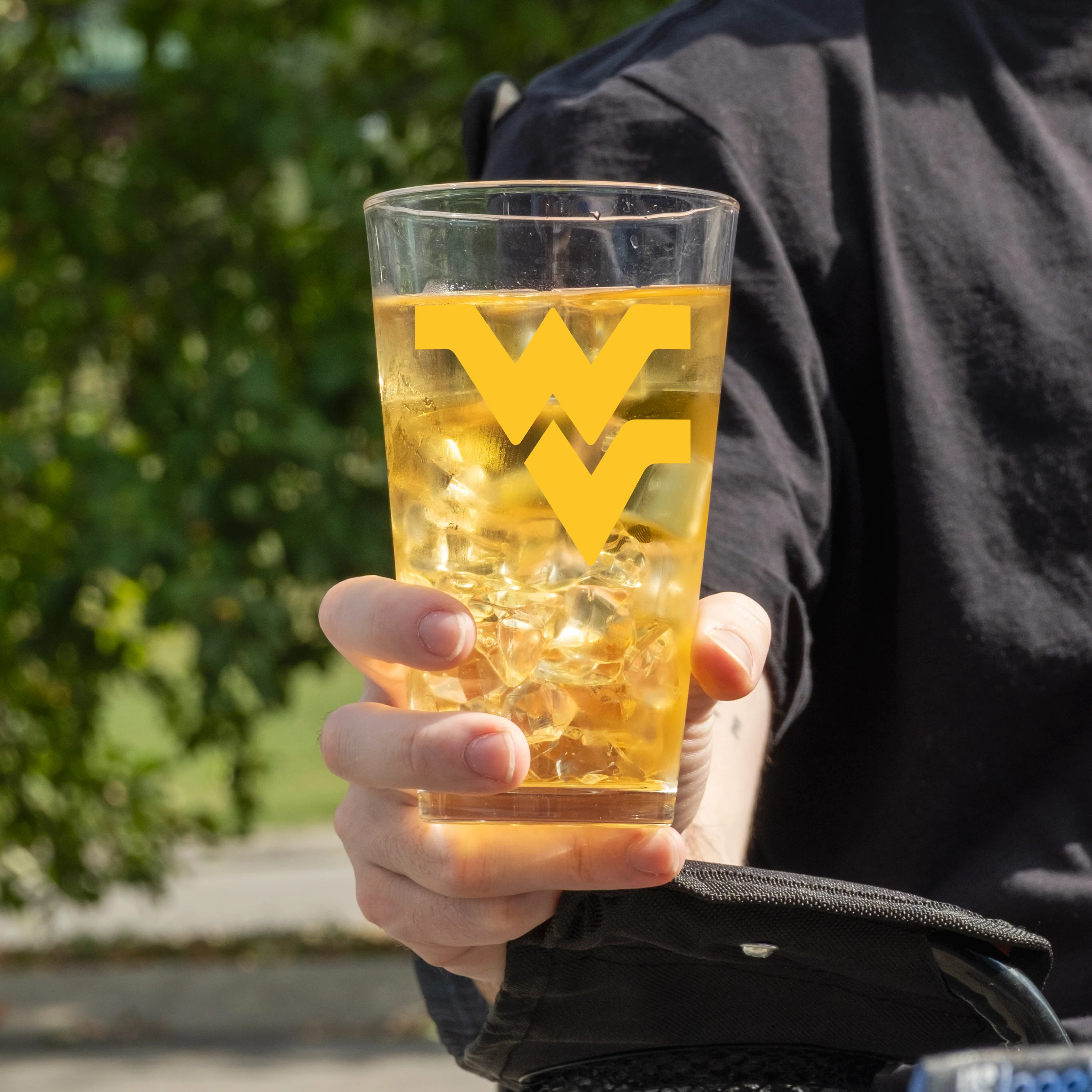 West Virginia 16oz Gameday Pint Glass - Image 2