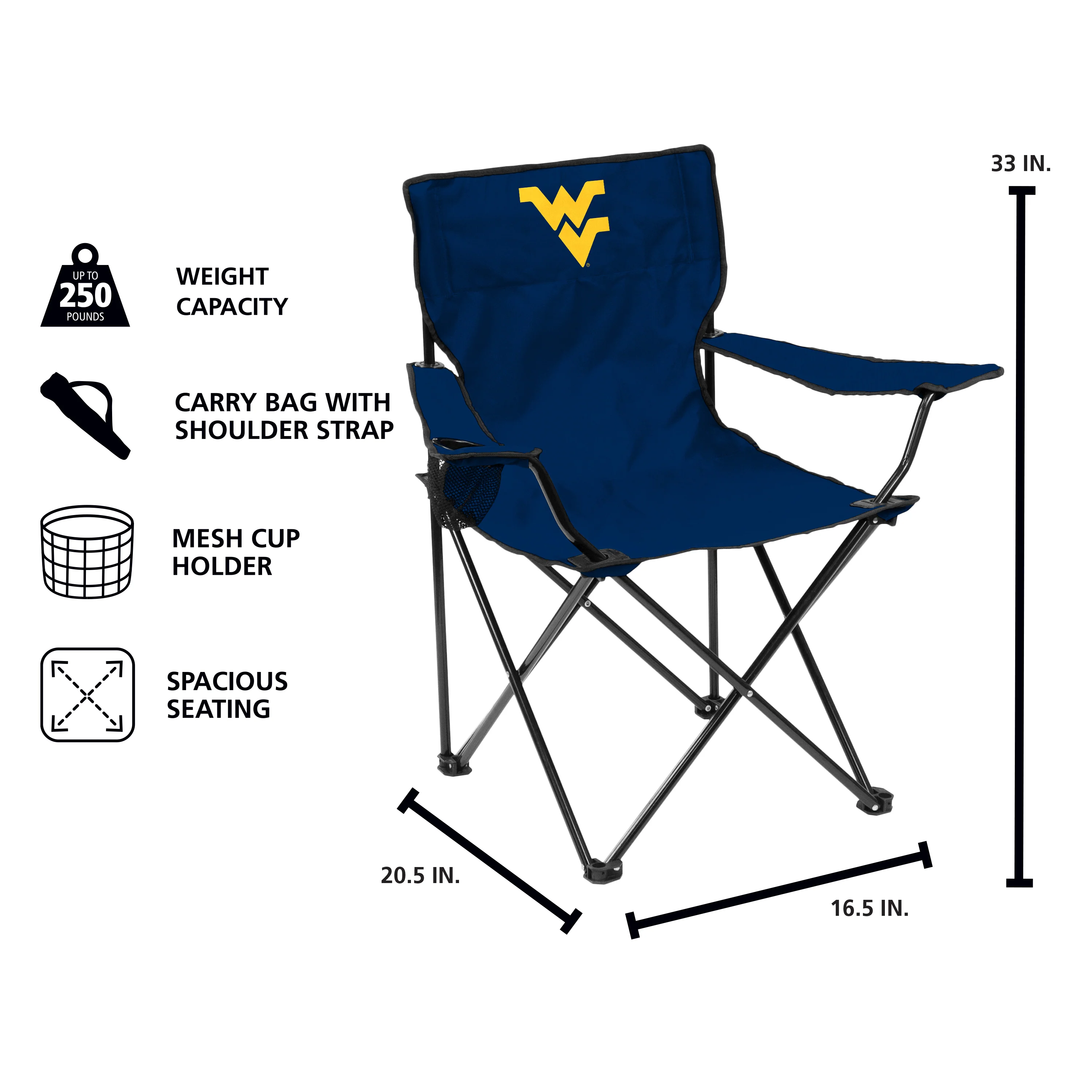 West Virginia Quad Chair - Image 5