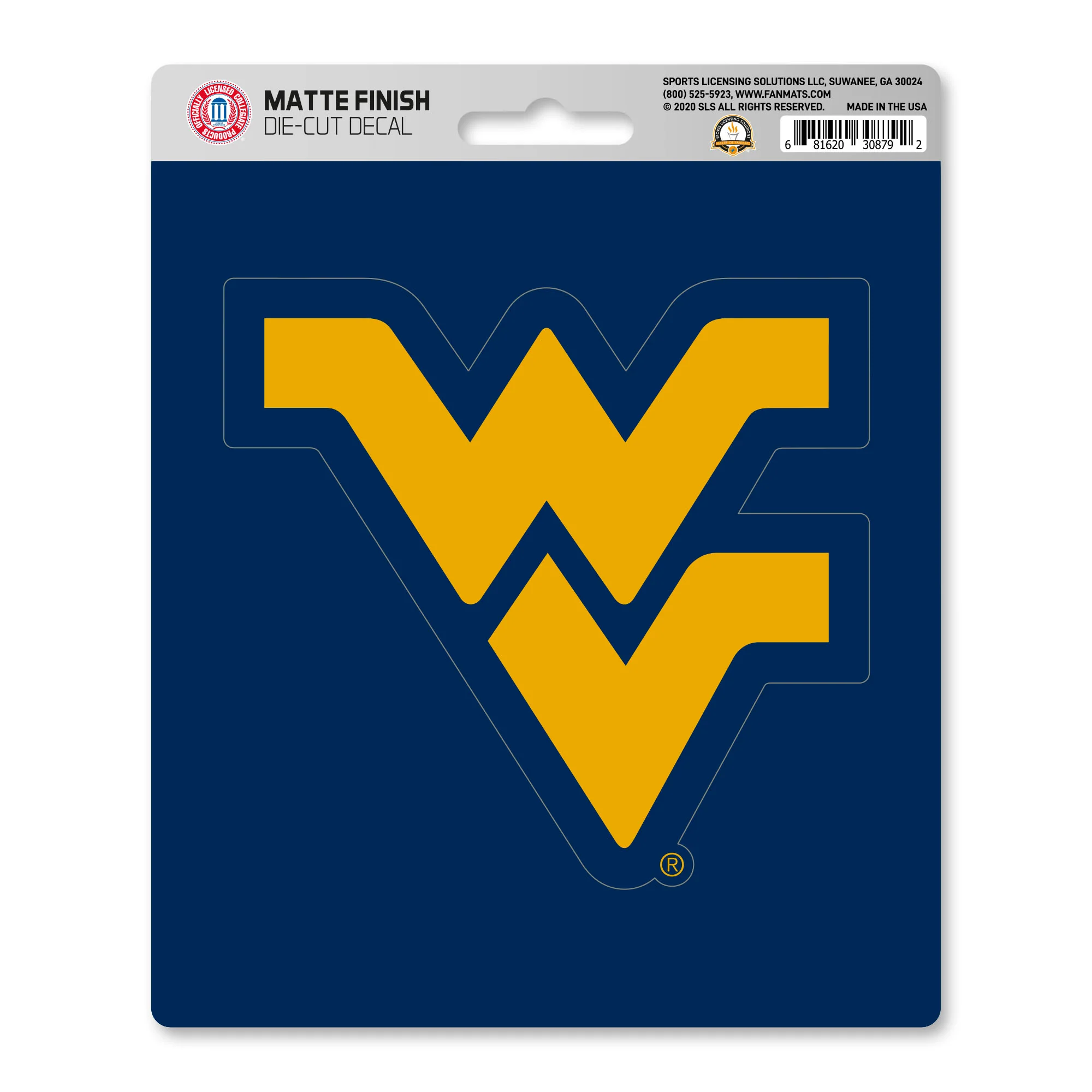 West Virginia University Matte Decal