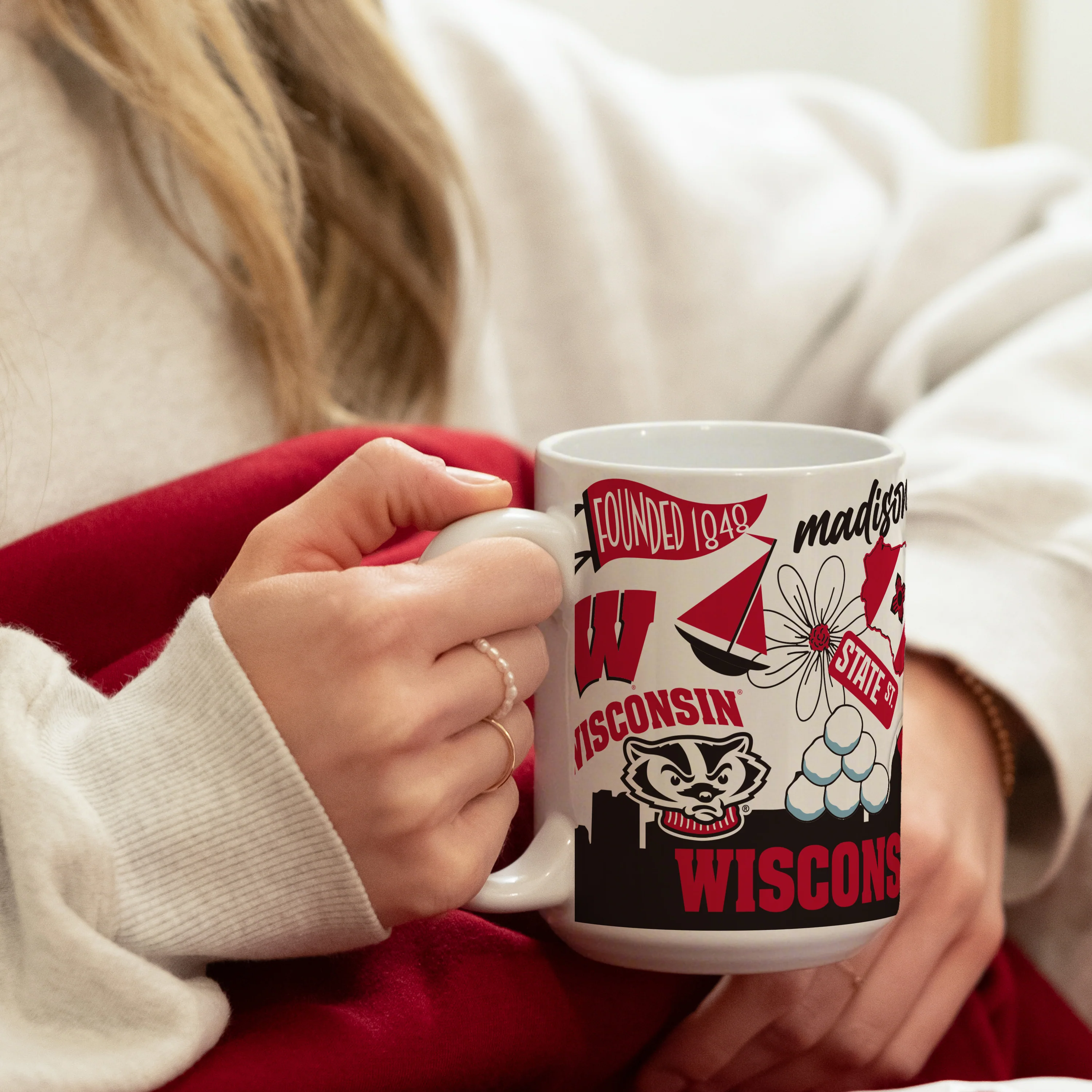 Wisconsin 15oz Native Sublimated Mug - Image 6