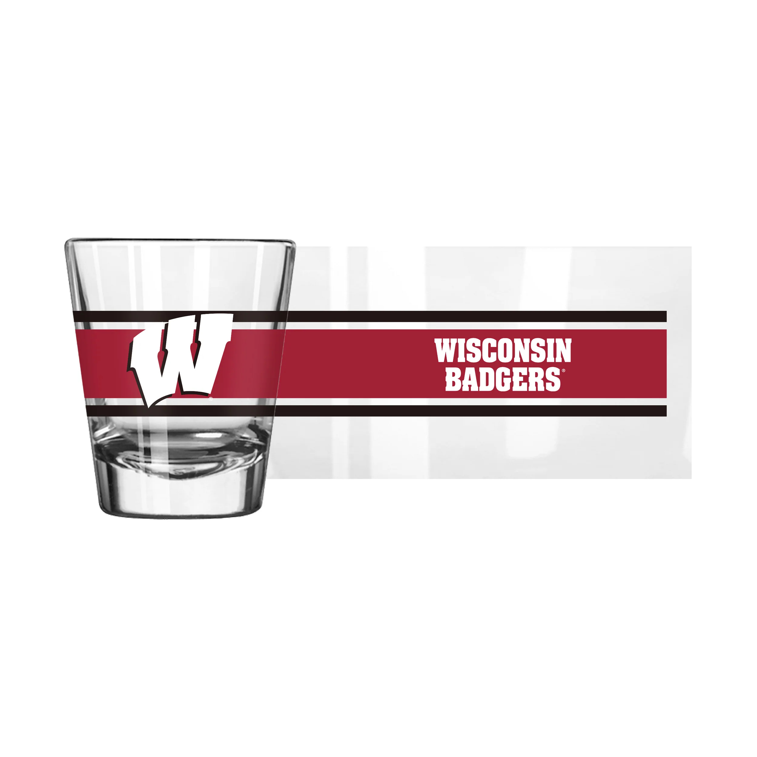 Wisconsin 2oz Stripe Shot Glass - Image 3