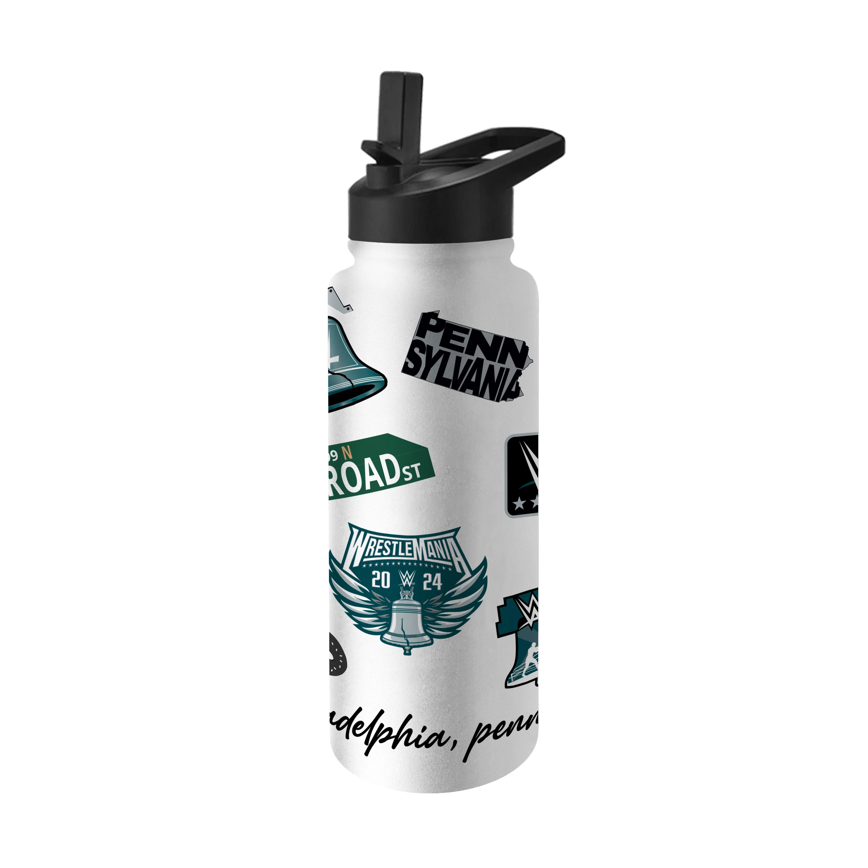 WrestleMania 40 34oz Quencher Bottle