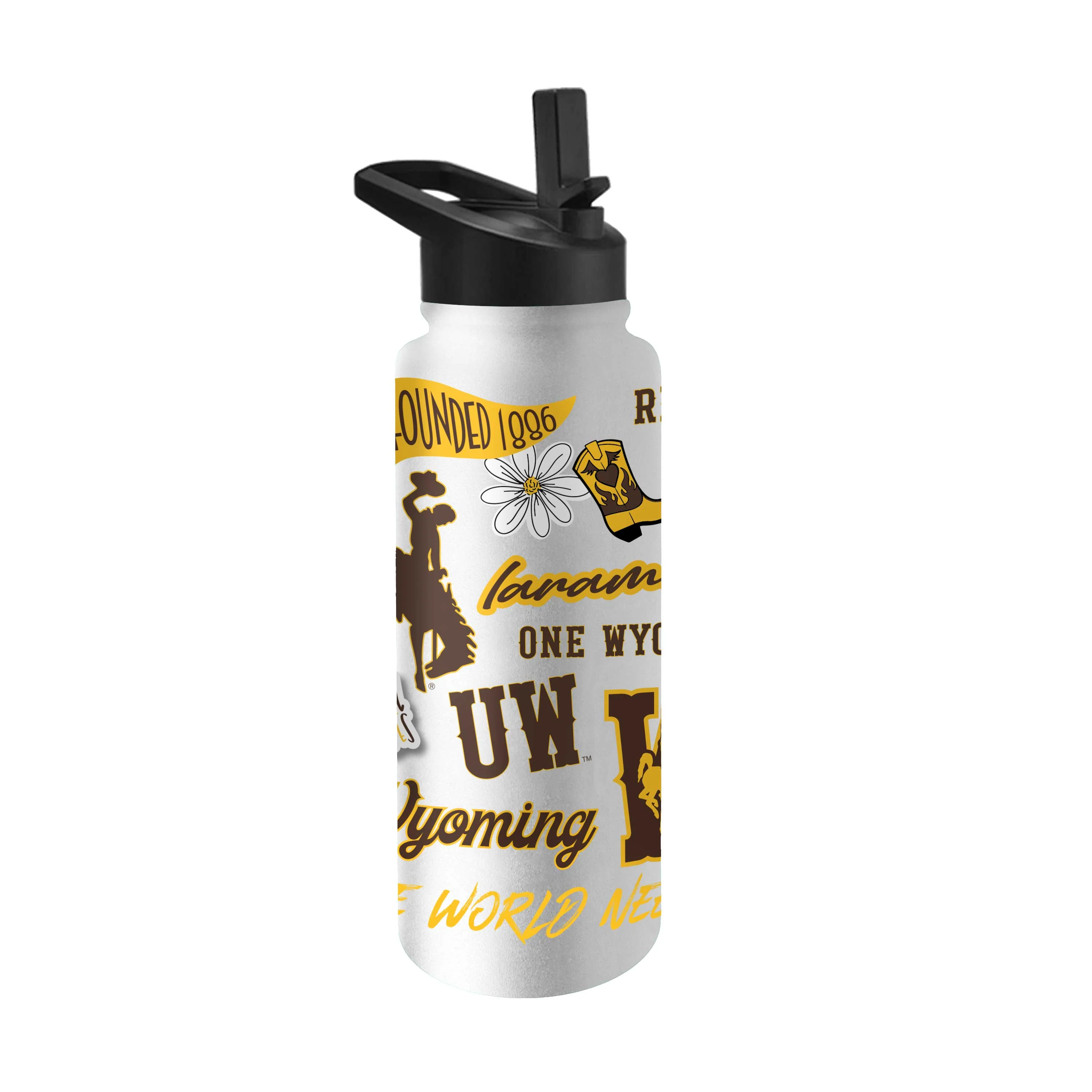 Wyoming 34oz Native Quencher Bottle - Image 2
